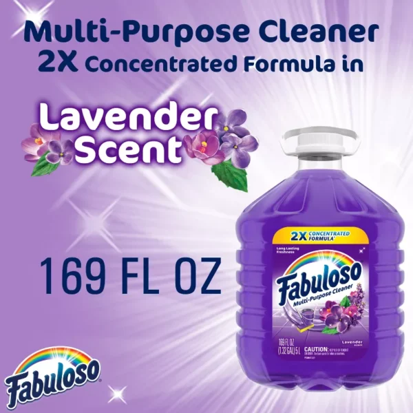 Fabuloso Lavender Scent Multi-Purpose Cleaner 2X Concentrated Formula - 169 fl oz