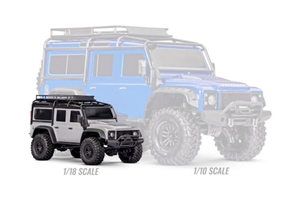 Skip to the end of the images gallery Skip to the beginning of the images gallery Traxxas TRX-4M Mini Land Rover Defender 1/18 RTR 4x4 Trail Truck - Blue